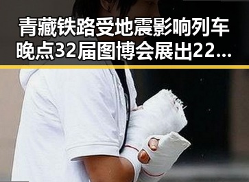 青藏铁路受地震影响列车晚点 32届图博会展出22万种图书引热议