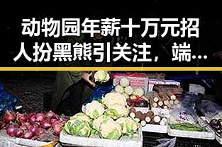 动物园年薪十万元招人扮黑熊引关注，端午出游注意有人白花了1000块遭AI忽悠