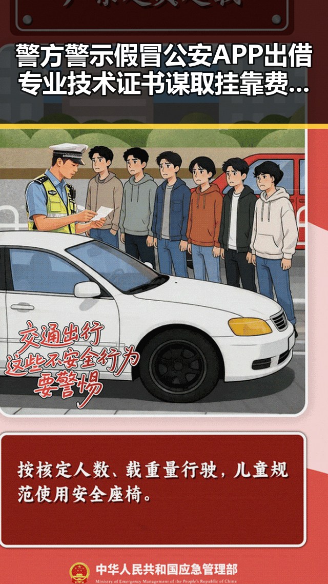 警方警示假冒公安APP出借专业技术证书谋取挂靠费引发关注