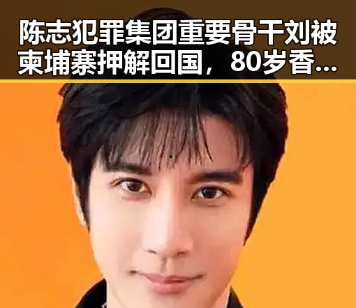 陈志犯罪集团重要骨干刘被柬埔寨押解回国,80岁香港电影人黄百鸣也迎来重大变局