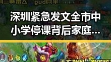 深圳紧急发文全市中小学停课背后家庭酿酒驾风波引发关注