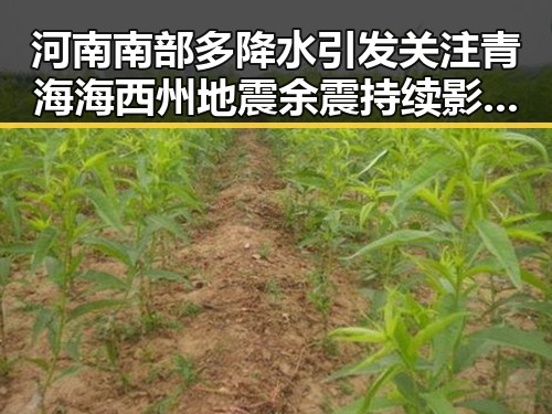 河南南部多降水引发关注 青海海西州地震余震持续影响区域