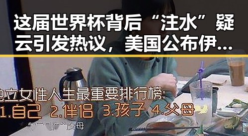 这届世界杯背后“注水”疑云引发热议，美国公布伊朗达成的谅解备忘录正式文本成焦点
