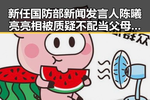 新任国防部新闻发言人陈曦亮亮相被质疑不配当父母引发热议