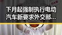 下月起强制执行电动汽车新要求 外交部再次提醒公民世界杯观赛安全第一线