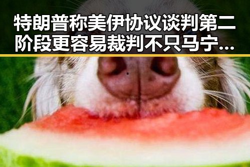 特朗普称美伊协议谈判第二阶段更容易裁判不只马宁伪球迷速成手册来啦