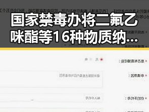 国家禁毒办将二氟乙咪酯等16种物质纳入管制引发黎以局势深表关切