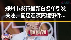 郑州市发布最新白名单引发关注,国足连夜离境事件背后藏玄机