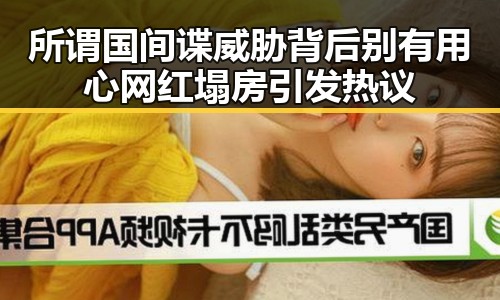 所谓国间谍威胁背后别有用心 网红塌房引发热议