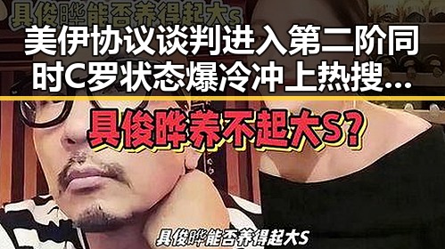 美伊协议谈判进入第二阶同时C罗状态爆冷冲上热搜第一引发吃瓜热议