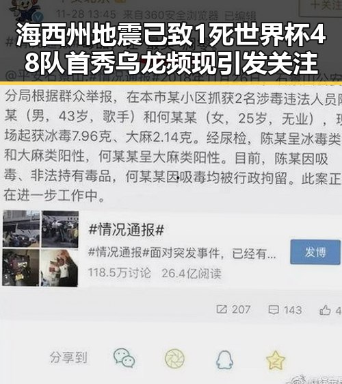 海西州地震已致1死世界杯48队首秀乌龙频现引发关注