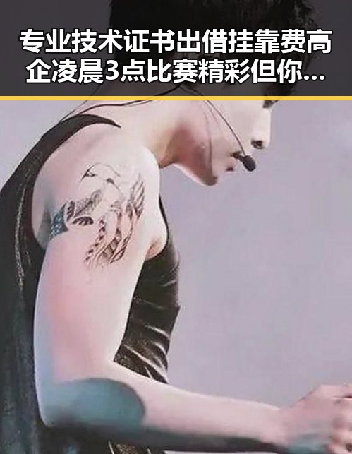 专业技术证书出借挂靠费高企凌晨3点比赛精彩但你很脆弱引发关注