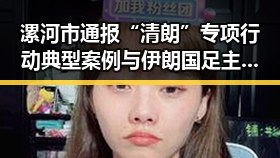 漯河市通报“清朗”专项行动典型案例与伊朗国足主教练突被勒令离开美国事件交织引发关注