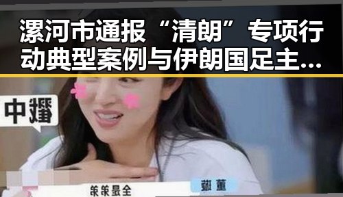 漯河市通报“清朗”专项行动典型案例与伊朗国足主教练突被勒令离开美国事件交织引发关注