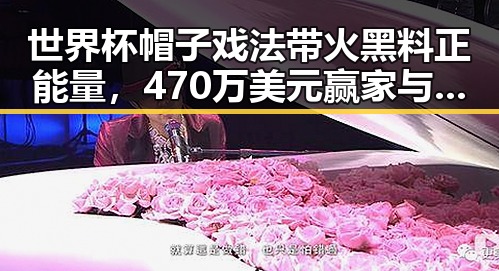 世界杯帽子戏法带火黑料正能量，470万美元赢家与赔光本钱的反差场景